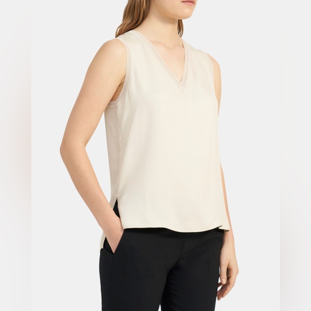 Theory V-Neck Shell Top - Picture 2 of 7